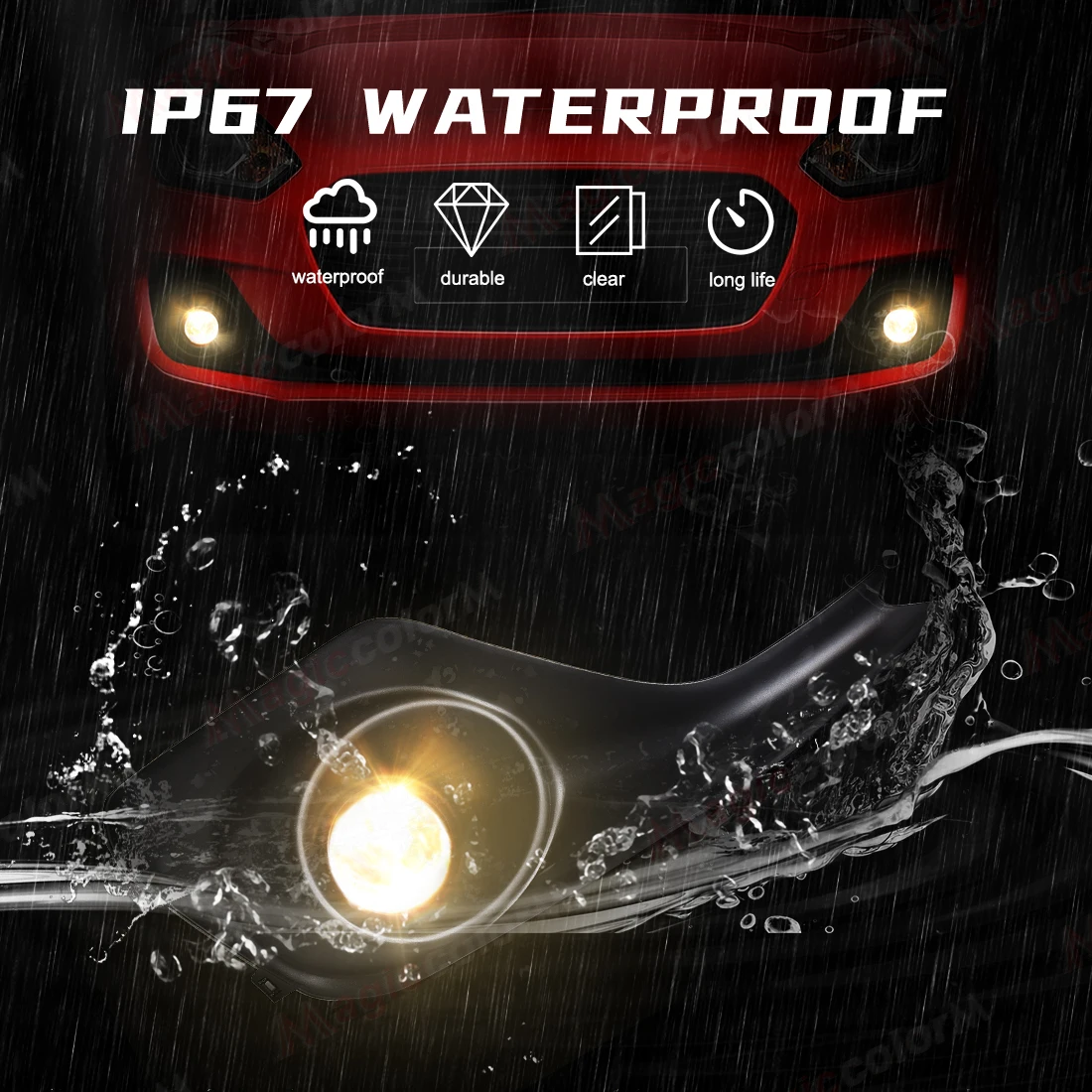 Fog Light Assembly For Suzuki Swift 2018 2019 Foglamps Front Bumper Driving Headlight with Cover Wire Harness Kit Accessories view 5