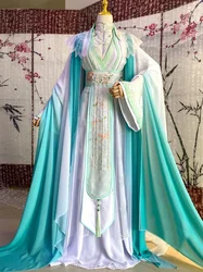 Heaven Official's Blessing Wind Master Qingxuan Cosplay Ancient-Costume Men Women's Han Chinese Clothing Wig Crown Fan Full Set