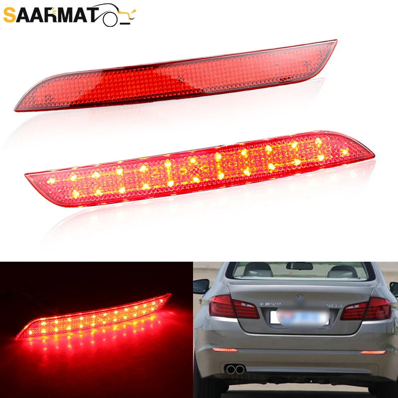 

LED Rear Bumper Brake Light For BMW 5 Series F10 F11 F18 ActiveHybrid (NOT fit M5 or 5-series with M Sport aerodynamic kit)
