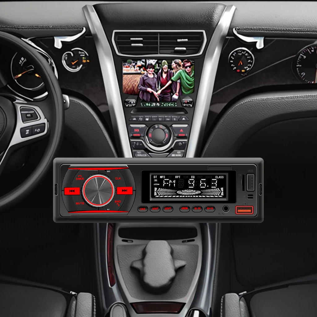Creatall Universal Car MP3 Player with BT Wireless Positioning USB Amplifier & Radio MP3 Player for Car Use