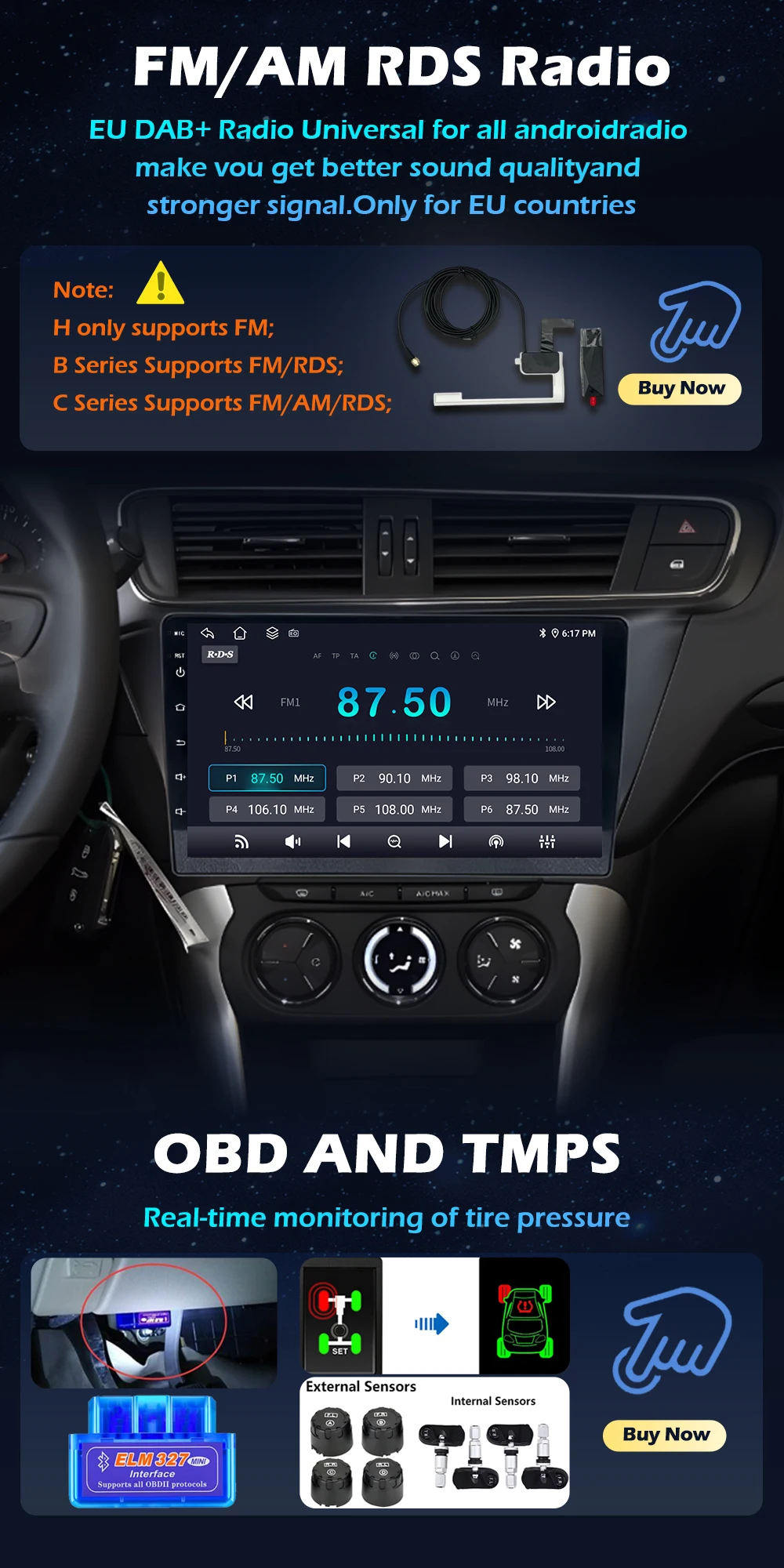 6,86'' Für Ford Ka 2008 - 2014 Android 16 Autoradio Multimedia Player Bluetooth Wireless CarPlay GPS Navi WiFi BT DSP Stereo – Detail 12