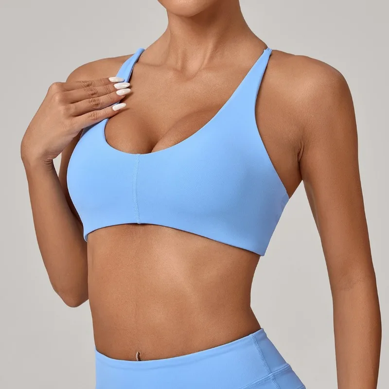 

Women's Naked Yoga Bra Slimming Slimming Beautiful Back Quick Drying Sports Bra Outdoor Running Leisure Fitness Yoga Top