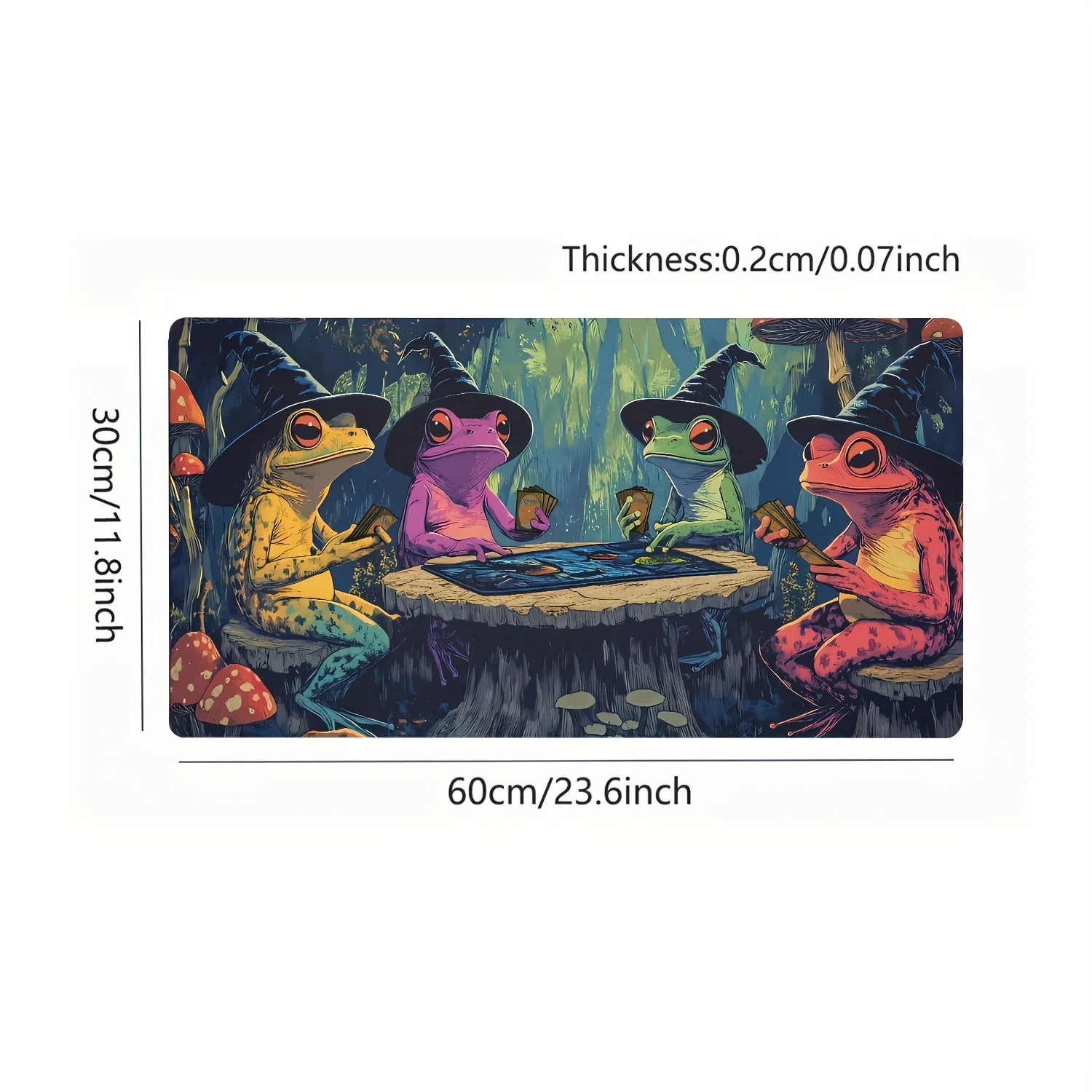 MTG-Themed Dartfrogs Playing Cards Large Mouse Pad Non-Slip Rubber Base playmat Desk Mat for Office Home Computer Accessories