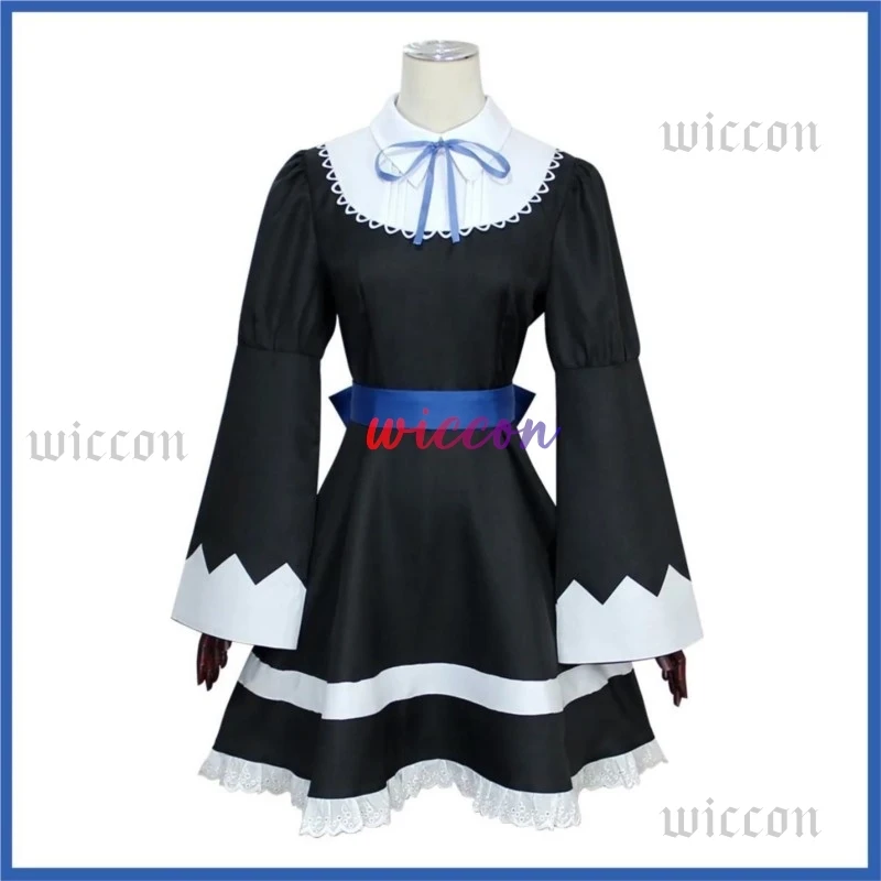 Anime calcinha & meia com cinto de liga meia anarquia cosplay traje peruca vestido preto meias mulher sexy kawaii carnaval terno