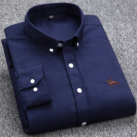 Camicia rosa a maniche lunghe da uomo Camicie eleganti casual slim fit oversize Quattro stagioni in cotone Oxford Abbigliamento uomo coreano di nuova moda