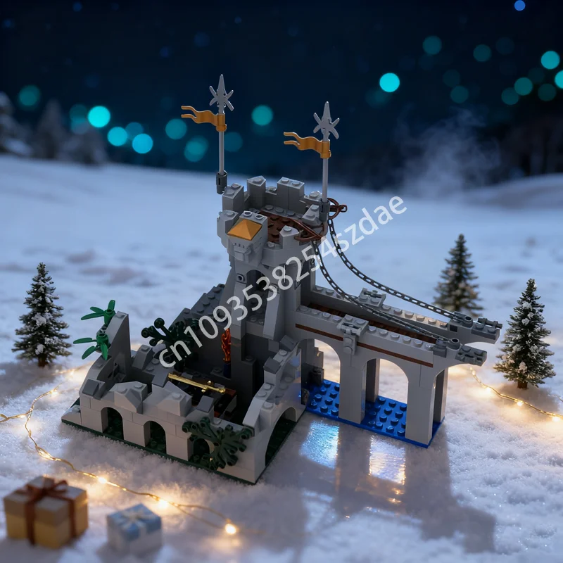 

210 шт. MOC меч руин замок модель строительные блоки строительные рождественские подарки сборка DIY творческая идея игрушка кирпич на день рождения