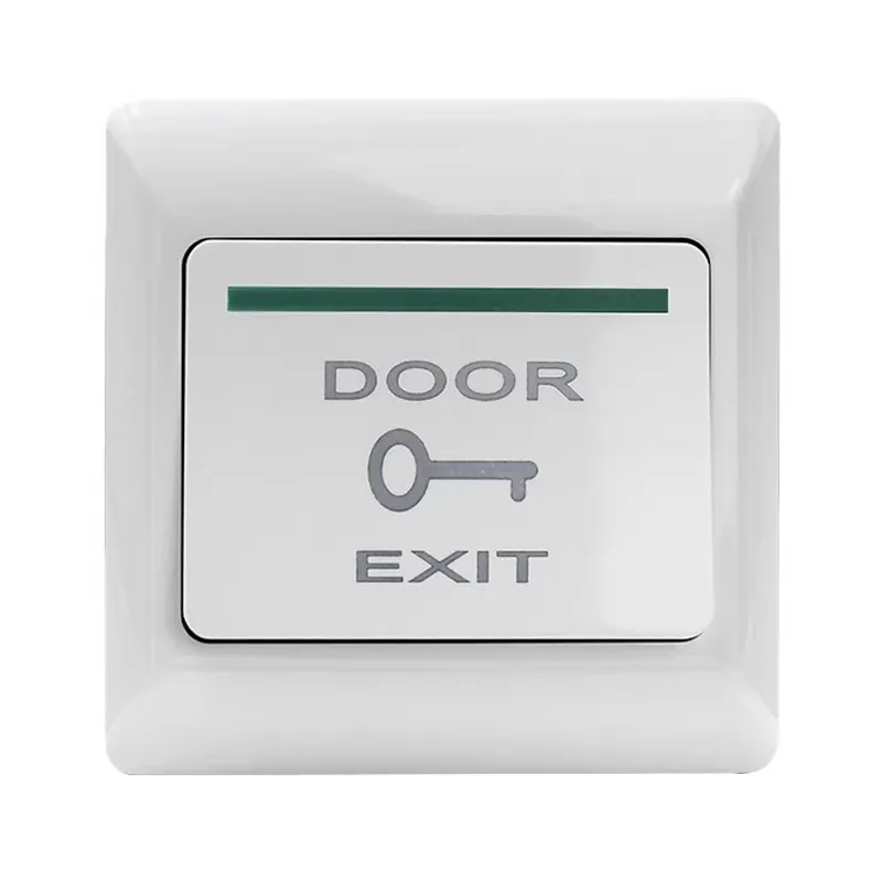 NO COM Plastic  Access Button Door Exit Push Switch Release Gate Opener Door Access Control System Entry Open Touch Button