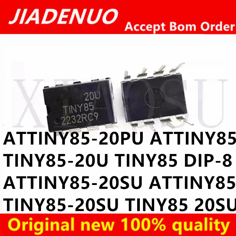 (1piece)100% New ATTINY85-20PU ATTINY85 20PU TINY85-20U TINY85 DIP-8 ATTINY85-20SU ATTINY85 20SU TINY85-20SU TINY85 20SU sop-8
