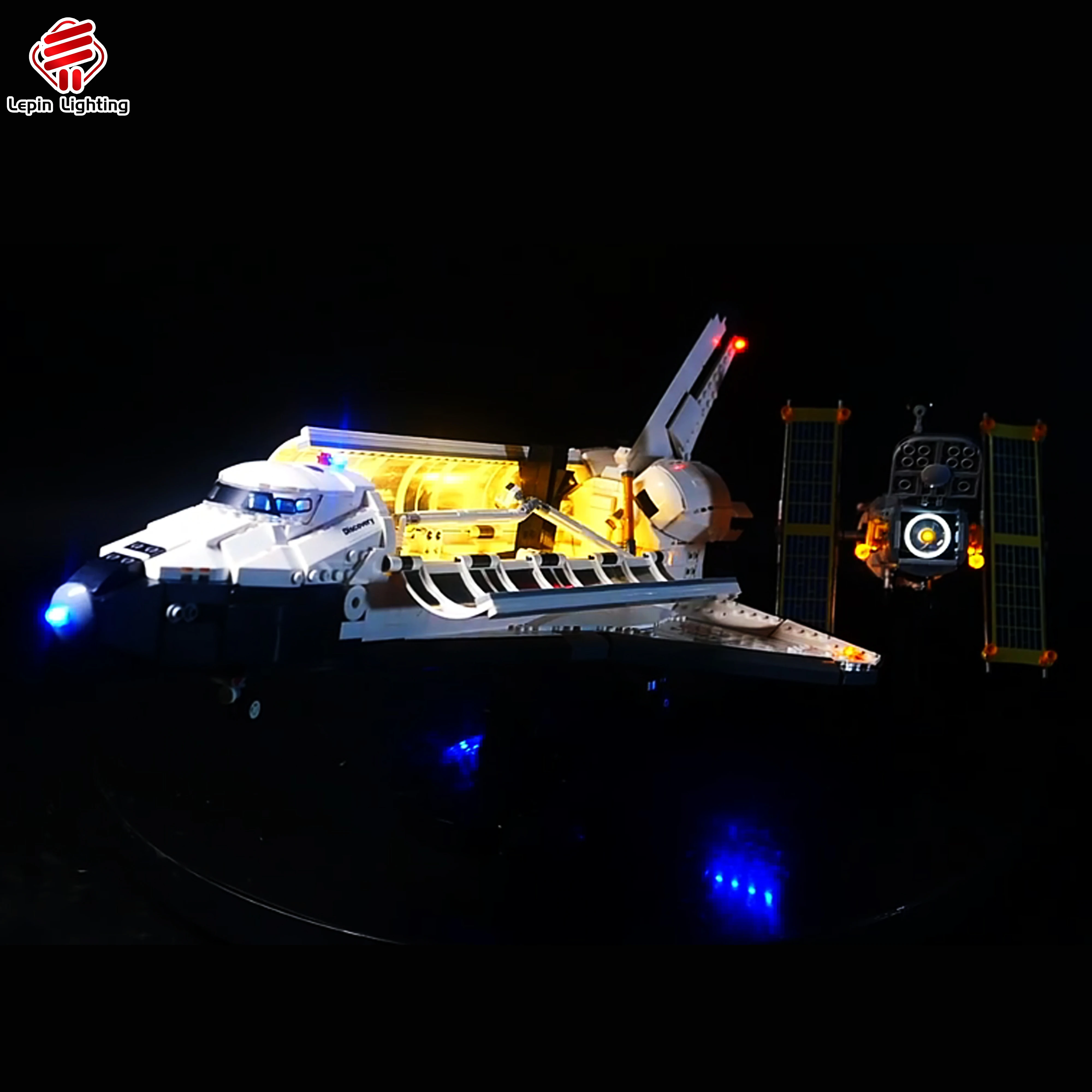 مجموعة إضاءة LED متوافقة مع مكعبات بناء مكوك الفضاء المدارية 10283 مجموعة إضاءة زخرفية (أضواء فقط)