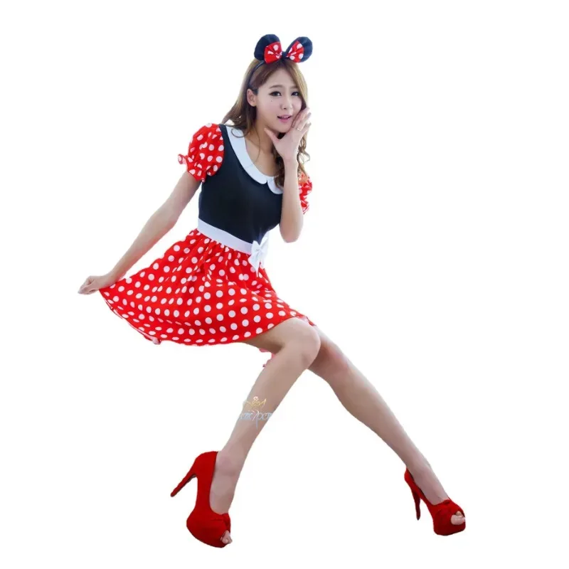 Disfraz de mujer, disfraz de Mickey, fiesta de Halloween, juego nocturno, uniforme, graduación, Halloween, disfraz de actuación de Minnie Sexy