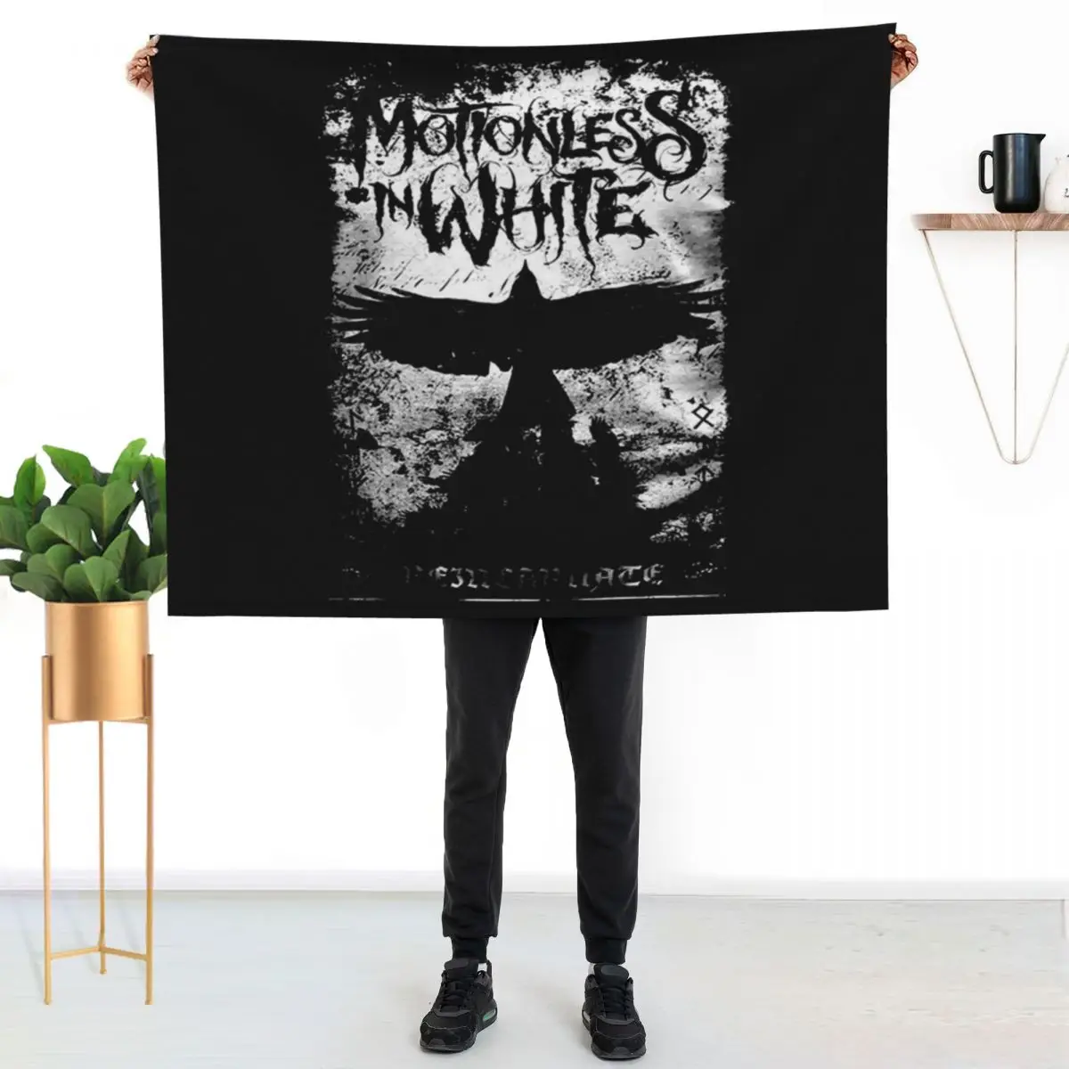 Motionless in White vintage Throw Blanket cosplay anime Flannels wednesday blankets ands heavy to sleep Blankets
