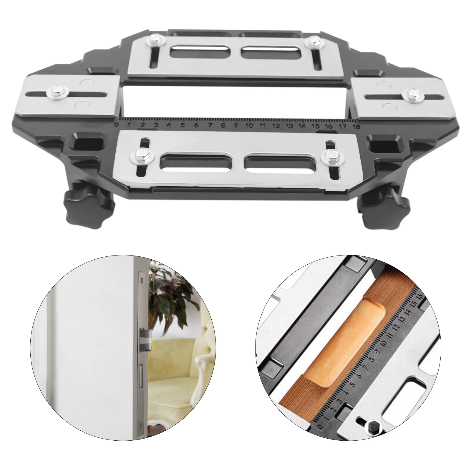 

Wooden Door Hinge Hole Slotting Positioner Hole Opener Slotting Locator Woodworking Slotting Locator