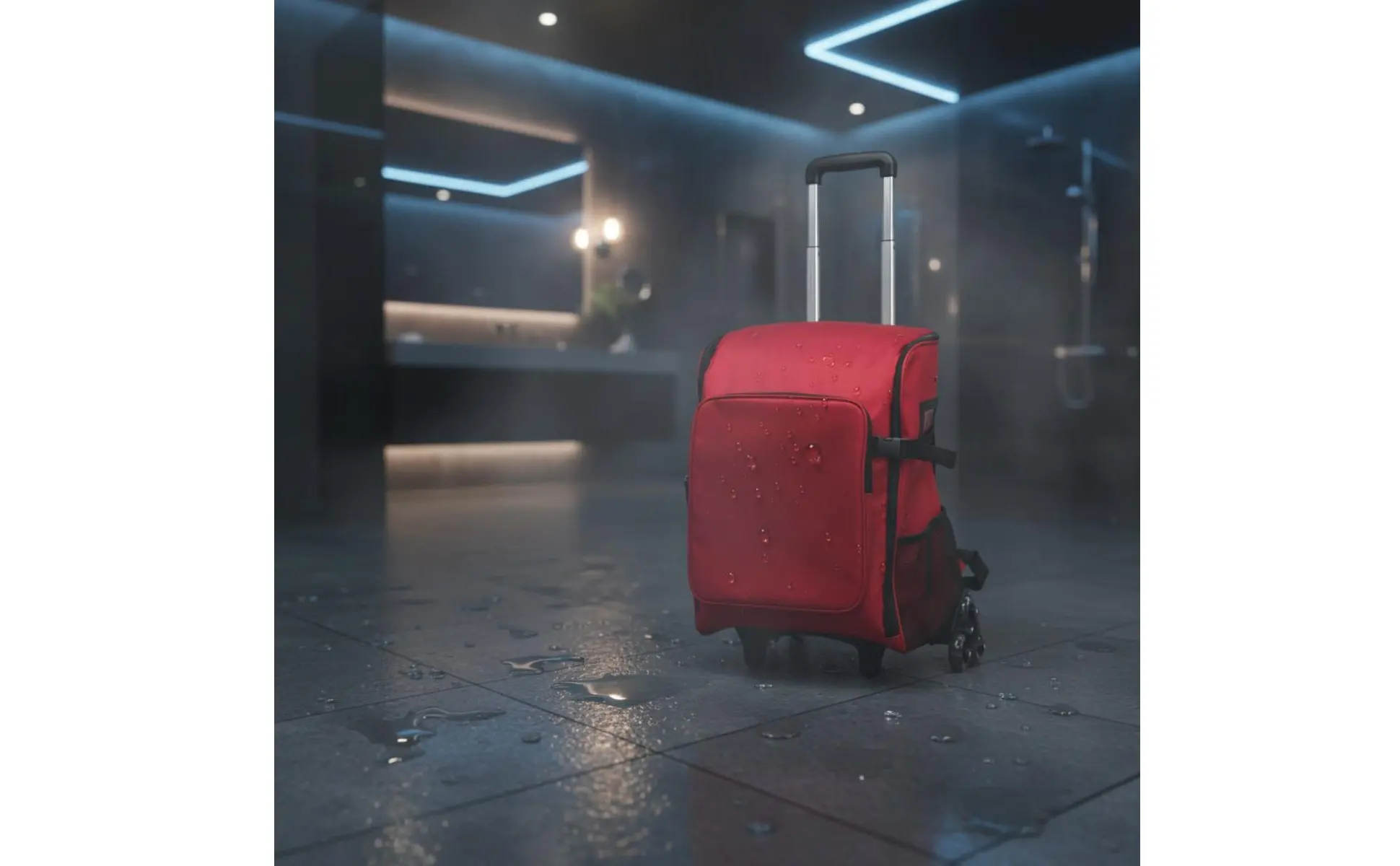 Rolling Cleaning Backpack Easy to Carry Housekeeping Trolley Bag Janitor Backpack with Wheels Sturdy Storage Gear Heavy Duty