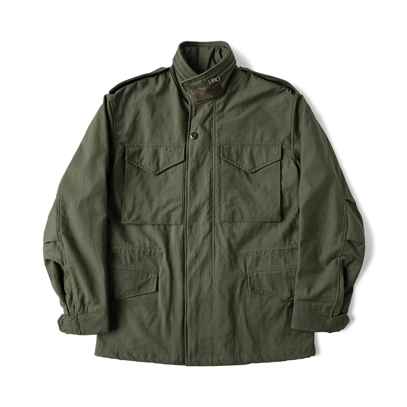 Rugged Bronson 1969 M65 Blended Satin Field Jacket M-65 Olive