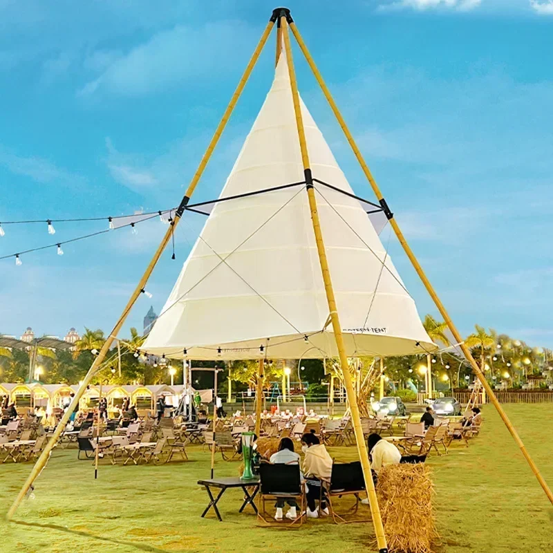 Restaurant Conical Tent Outdoor for Hotel Smooth Sliding