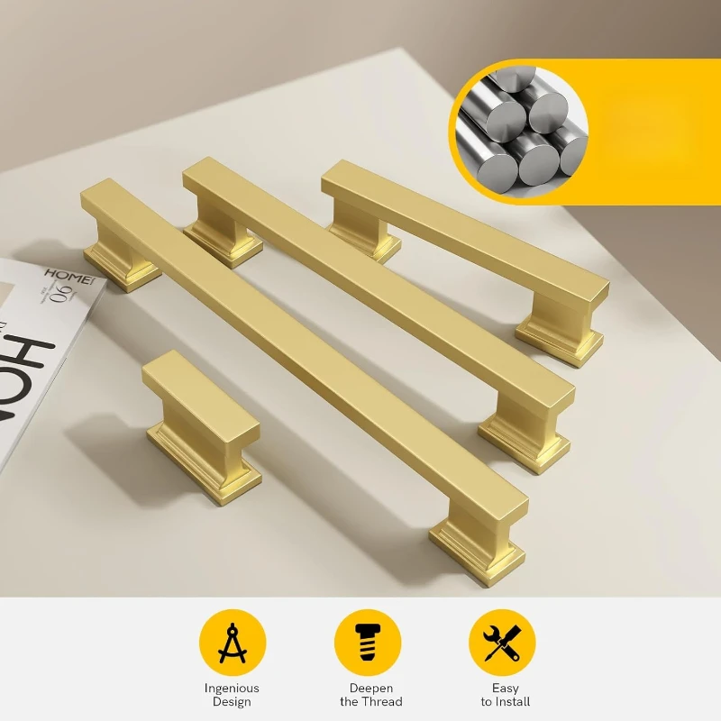 الذهبي خزانة باب خزانة ملابس مقبض الحد الأدنى الأسود خزانة المطبخ سحب ثقب واحد مقبض درج مقابض لقطع الأثاث سبائك الزنك