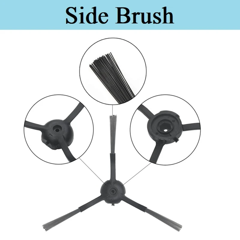 16Pcs Replacement Kit For Roidmi Eve Plus Robot Vacuum Washable Main Side Brush Mop Cloth Dust Bag Cleaning Brush