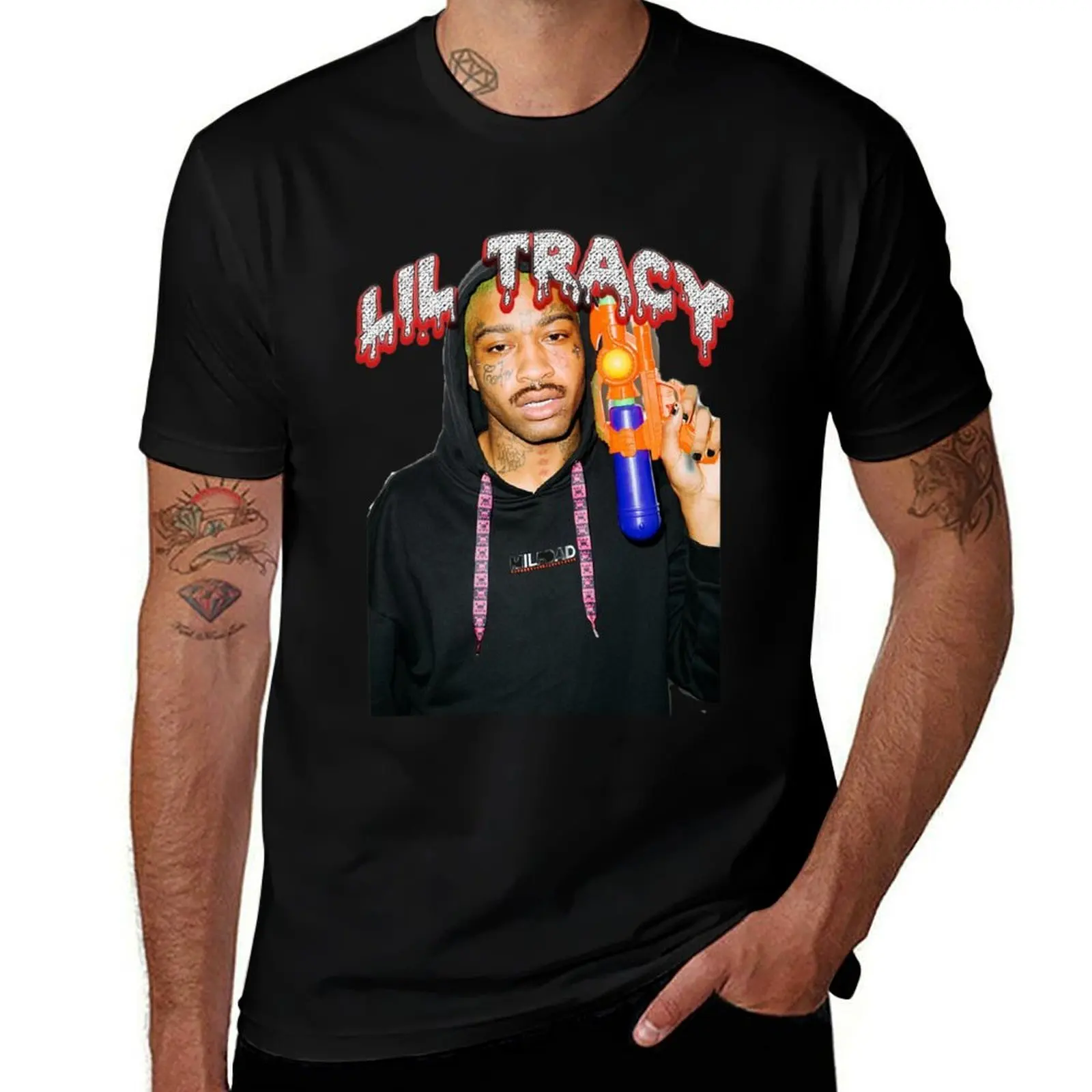 lil tracy T-Shirt t shirt man designer t shirt man cotton T-Shirt