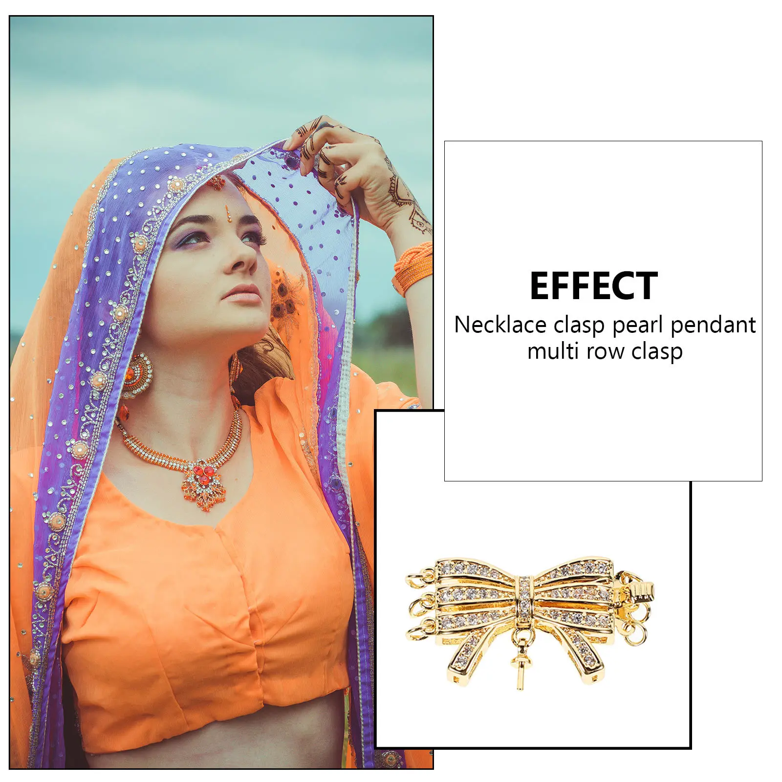 

Chic Jewelry Clasp Necklace Pendant Connector Bracelet DIY Pearl Pendant Fashion Accessory Bracelet Clasp Jewelry Accessory