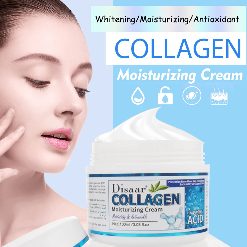 

Collagen Moisturizing Cream Shrinking Pores Whitening Soothing Rough Dry Whitening Firming Skin Hydration Repairing 100ml