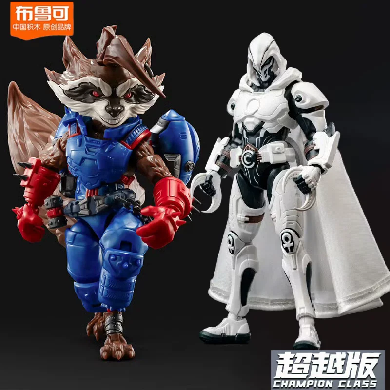 

IN STOCK Blokees Marvel Rivals Beyond Edition Moon Knight Rocket Raccoon Assembly Action Figure Original Collectible Gifts Toy