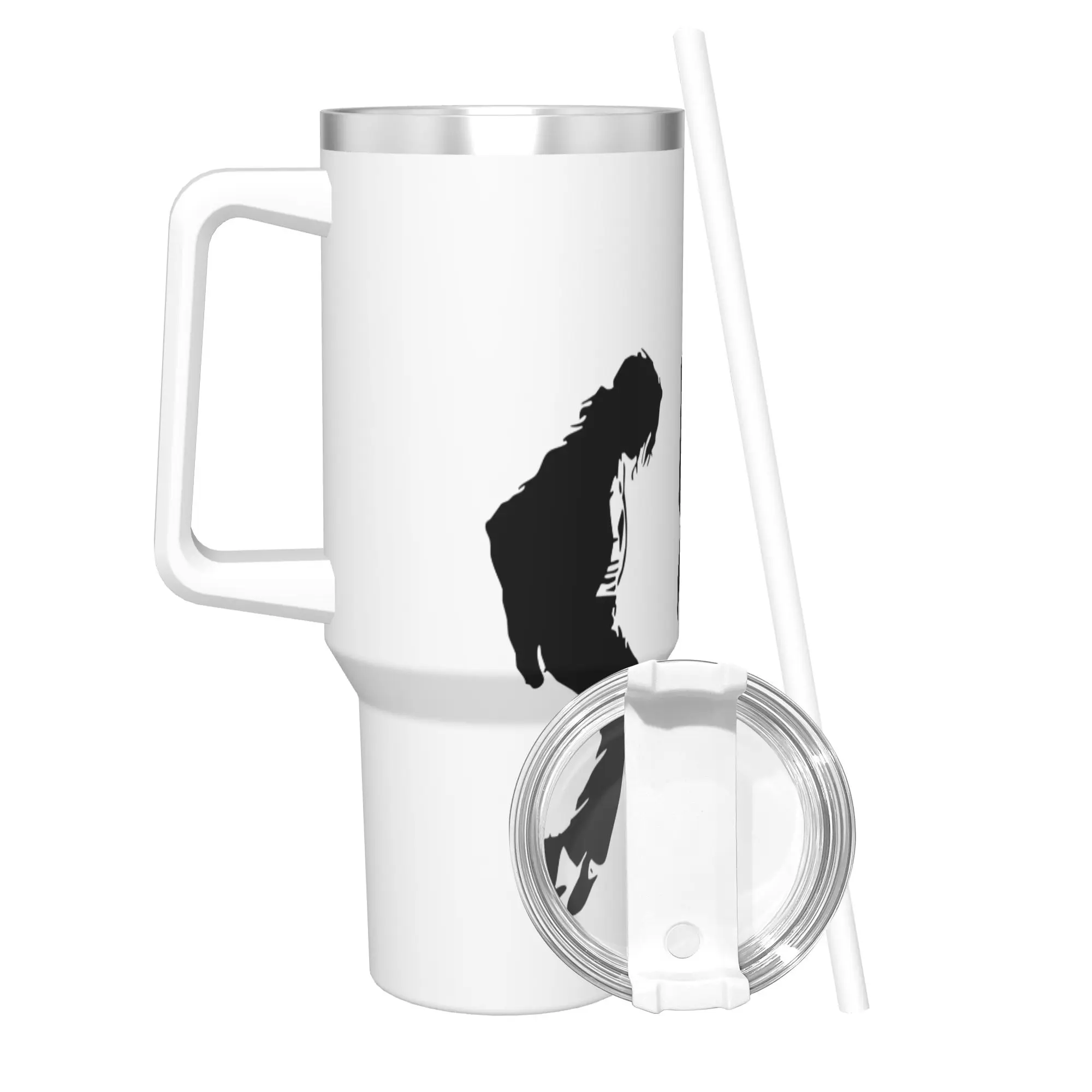 Stainless Steel Tumbler Michael Jackson Coffee Mug  Keep Heat Hot Drinks Car Mugs Travel Water Bottle