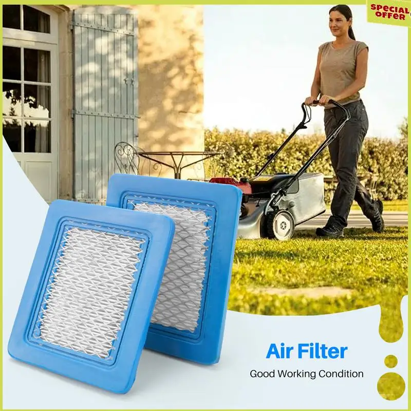 A34R, 10 шт., 491588S, сменный воздушный фильтр для Briggs Stratton 491588 4915885, плоский картридж воздухоочистителя, фильтр для газонокосилки