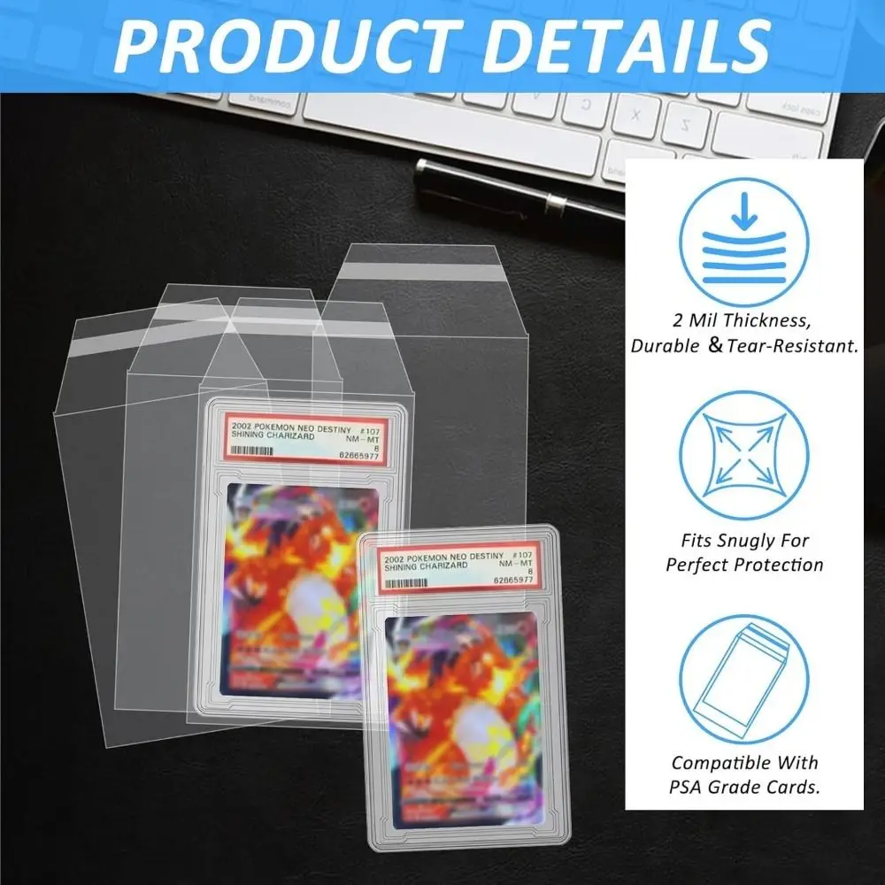 psa card plastic sleeves PSA x Cardboard Gold Perfect Fit Slab Sleeves (50ct)