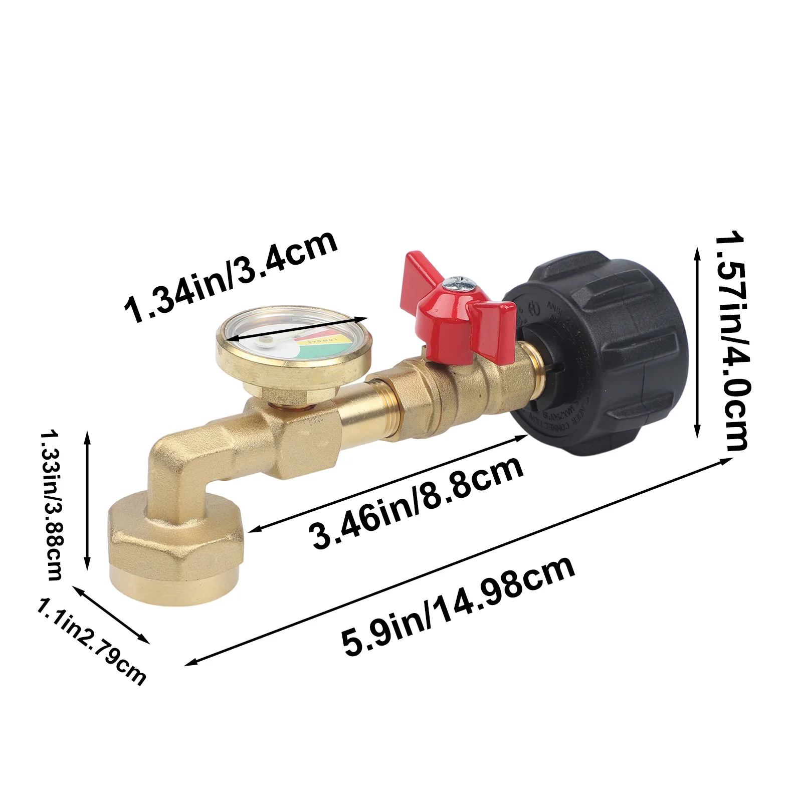 Adapter Propane Filling 90-degree Elbow Internal Thread QCC-1 150mm*40mm Switch Control Valve Brand New  Adapter