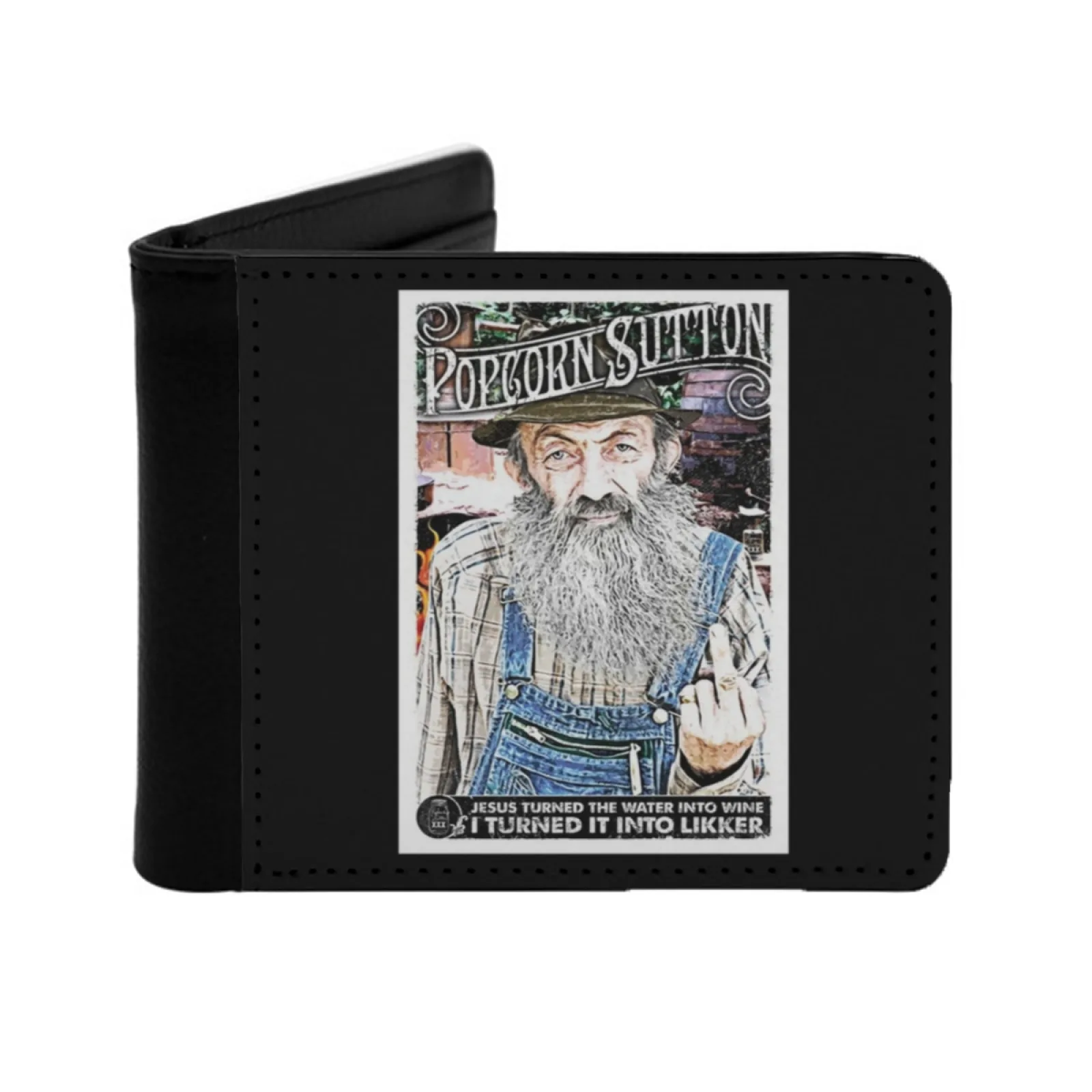 Moonshine Popcorn Sutton T Shirts Gift For Fans For Men And Women Men Wallets Card Man Wallet Short Purse Bi-Fold Personalized