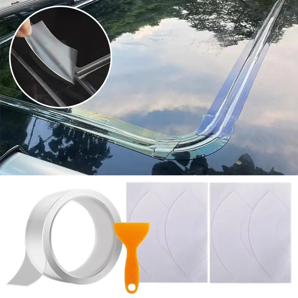 

Уплотнение люка на крыше, водонепроницаемая герметичная лента для стекла крыши, резиновая уплотнительная пленка против дождя, патч, аксессуары для предотвращения утечек