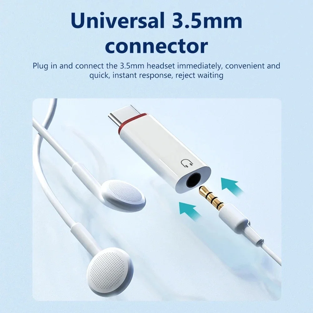 USB C إلى 3.5 مللي متر سماعة محول 3.5 مللي متر جاك نوع C محول صوت آيفون 15 سامسونج شاومي هواوي سماعة موصل الصوت