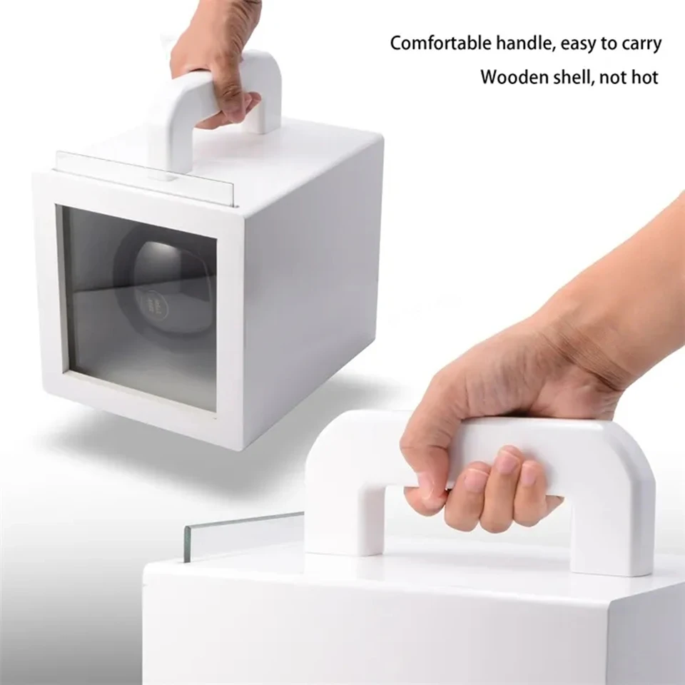Wooden Handheld Solar Film Heat Display Box – IR Tester for Window Tint Heat Rejection Demonstration, Portable Tool KD-02