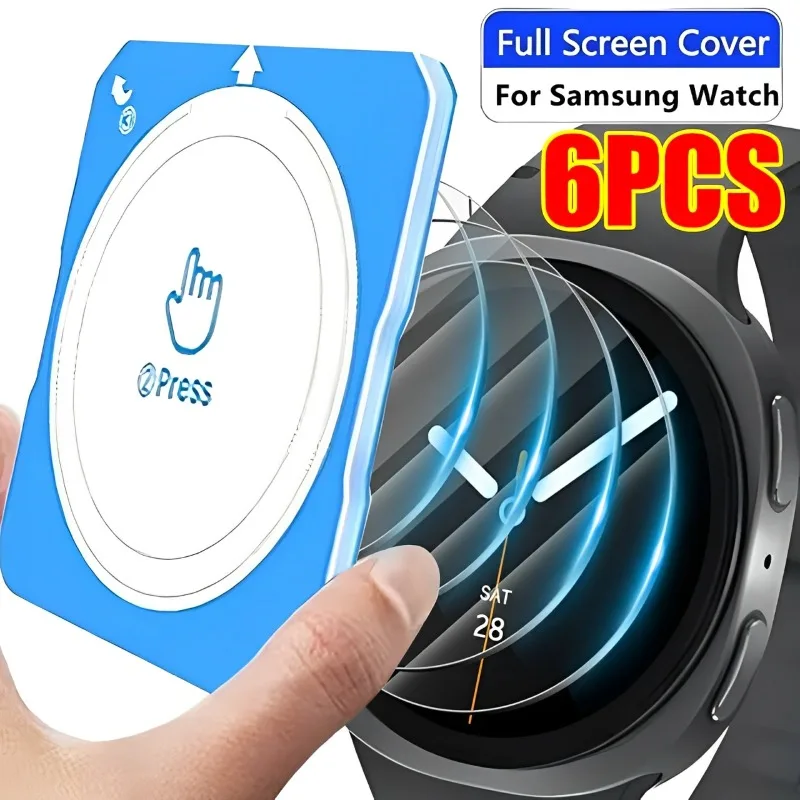 

Tempered Glass Easy Installation Screen Protector for Samsung Galaxy Watch8 7 6 5 4 40mm 44/47mm 7Ultra Classic Protective Film