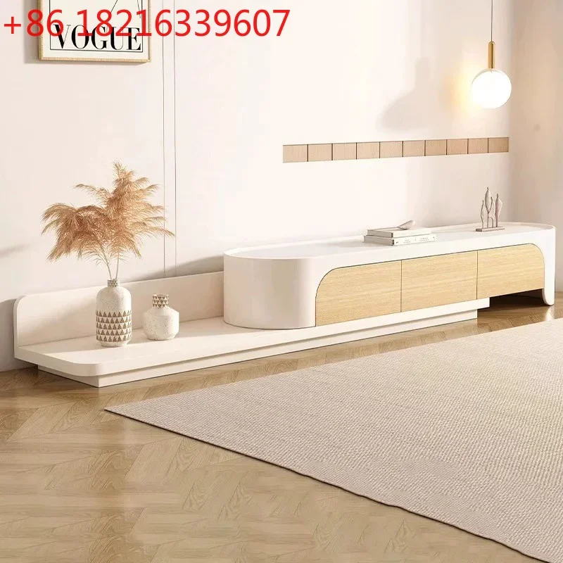 YAO Italian Kawaii Tv Stand Floor Adjustable Beauty Trendy Tv Stand Modular Minimalist Meuble De Télévision Furniture Living Roo