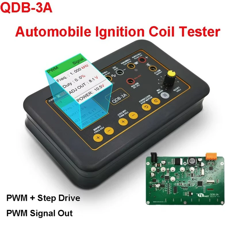 AT51-QDB3A probador de bobina de encendido automático coche IAC Motor paso a paso inactivo válvula solenoide inyector actuador Detector de fallos controlador