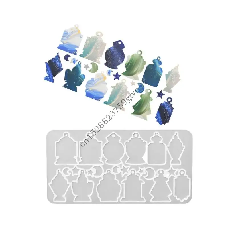 

D0UF Earrings Molds Resin Craft Moulds Egyptian Theme Pendant Molds Unique Keychain Molds Jewelry Hand-Making Accessories