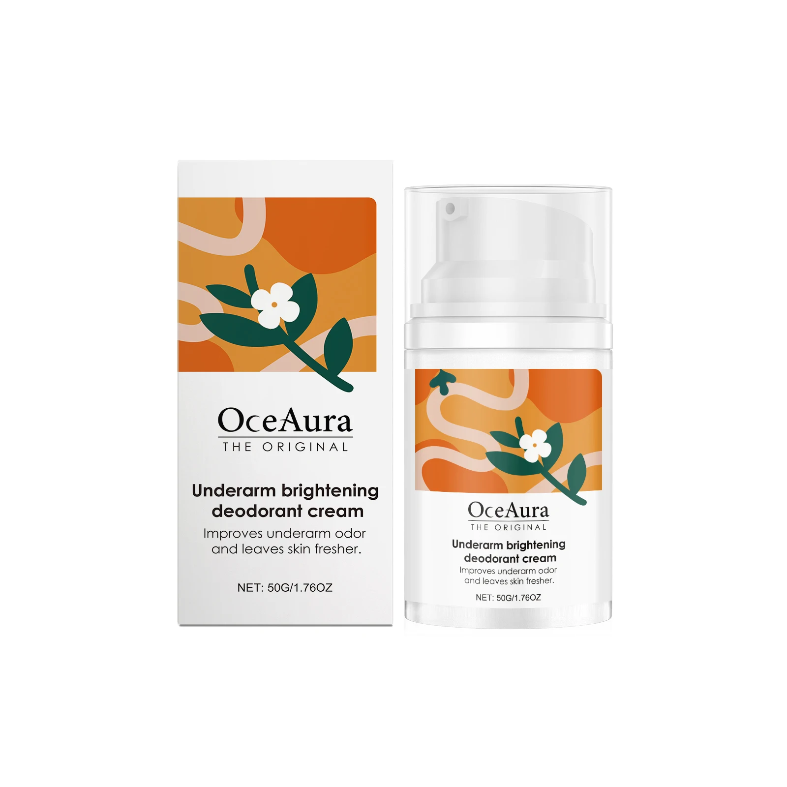 

OceAura Body Care Cream, Original Decolorant for Underarm Care, Skin Freshening & Odor Improvement, 50g