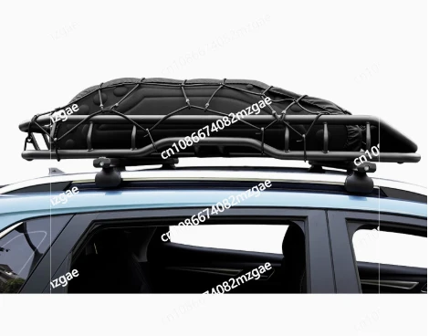 All-metal carbon steel sports style portable sliding roof rack with roof basket and off-road luggage tray frame