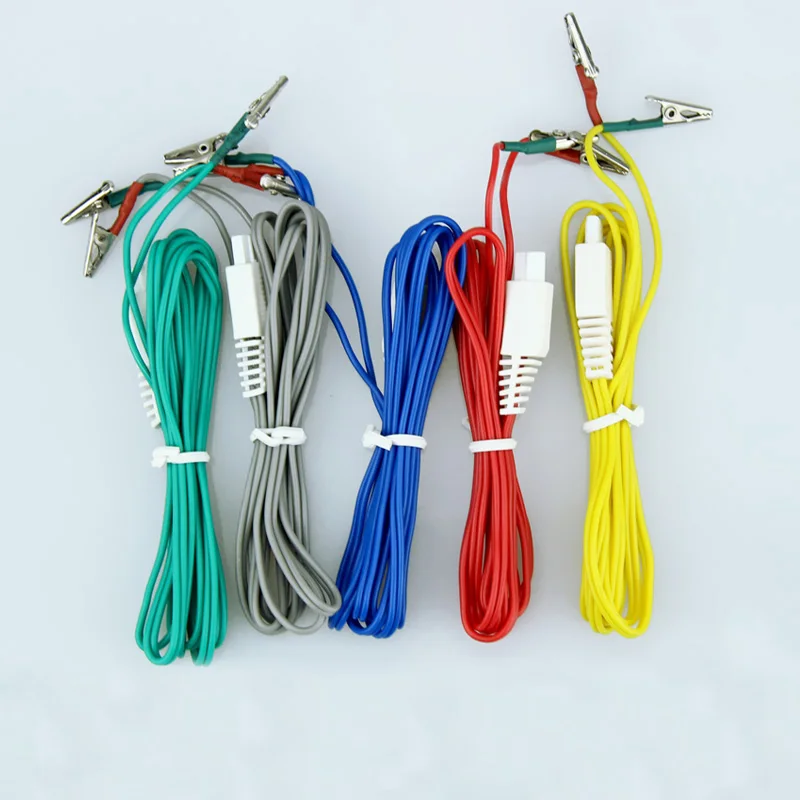 電気鍼装置クリップリード-kwd-808i-kwd808-i-パルス鍼装置用-5-個新品