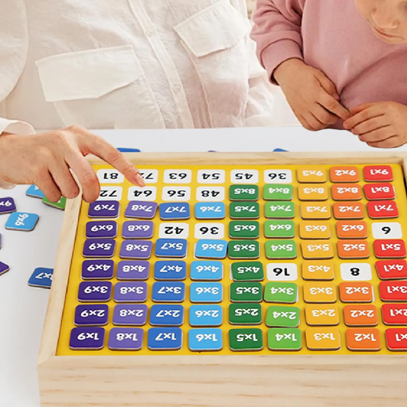 Giocattolo educativo del tabellone di moltiplicazione per i bambini in aula di matematica della scuola a casa