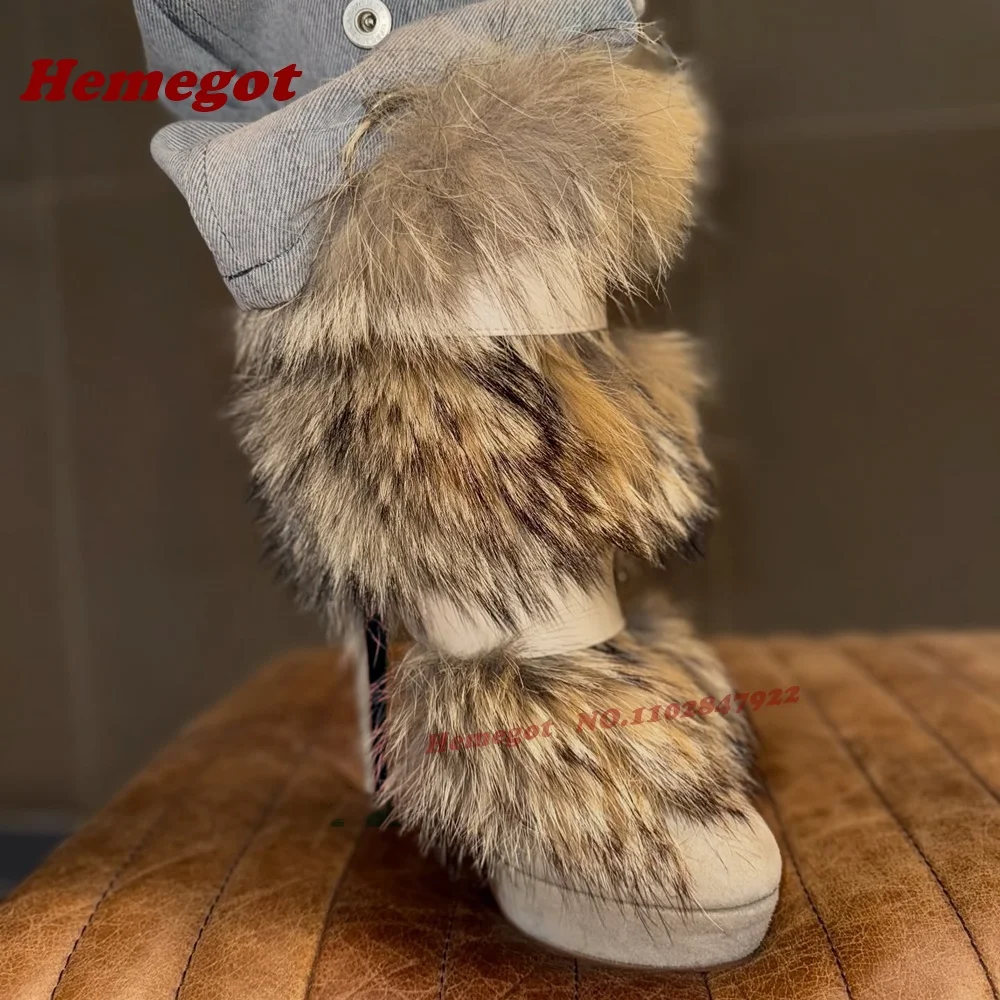 

Замшевые ботинки с пушистым мехом и ремешком на щиколотке, женские ботинки на платформе, на высоком каблуке-шпильке, зимние роскошные подиумные туфли с круглым носком, теплые 2026