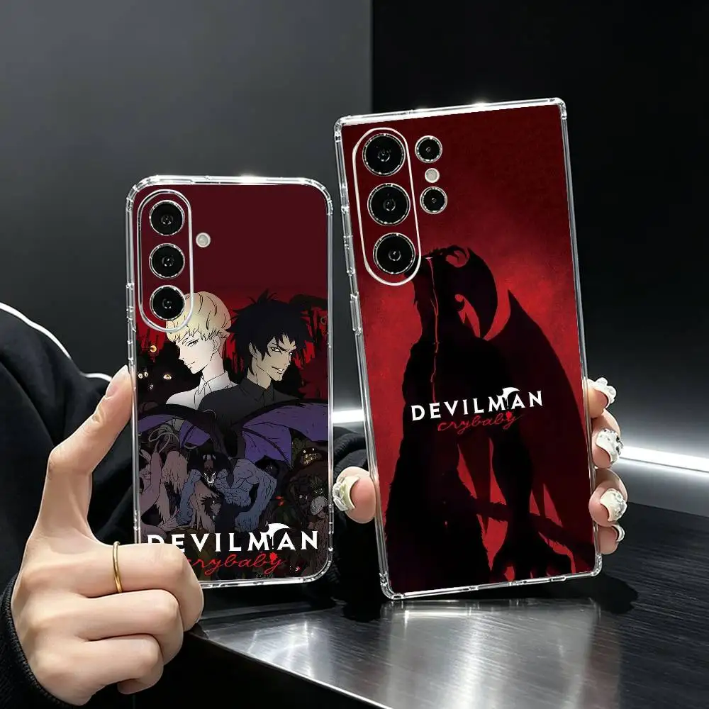 Anime Devilman c-Crybaby  Phone Case For Samsung S25,S24,S21,S22,S23,S30,Ultra,S20,Plus,Fe Transparent Cover
