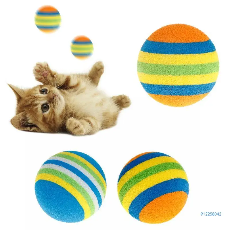 10pcs สัตว์เลี้ยงของเล่นเป็นมิตรกับสิ่งแวดล้อม EVA Fetching Ball ของเล่นปลอดสารพิษเคี้ยวลูก Drop Shipping