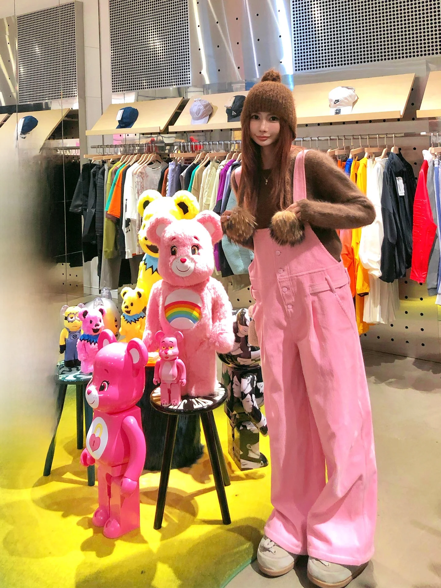 

Lililiwj Original Thiened Corduroy Jumpsuit Women's Anti-Aging Adjustable Strap Pants High Quali Silver Velvet