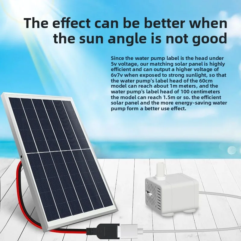 Garden Solar Water Pump Fountain Outdoor Pond Fish Filter Automatic Water Flow Fish Tank Circulating Water Pump Pond Accessories