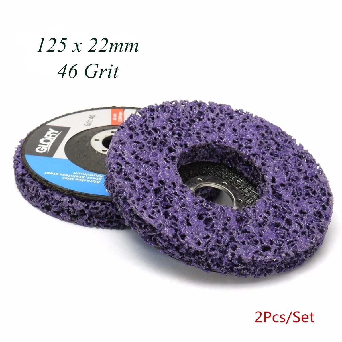 2/6Pcs Coral Disc 100*16mm/125*22mm/115*22mm Poly Strip Disc Abrasive Wheel Paint Rust Removal Clean For Angle Grinder 46 Grit