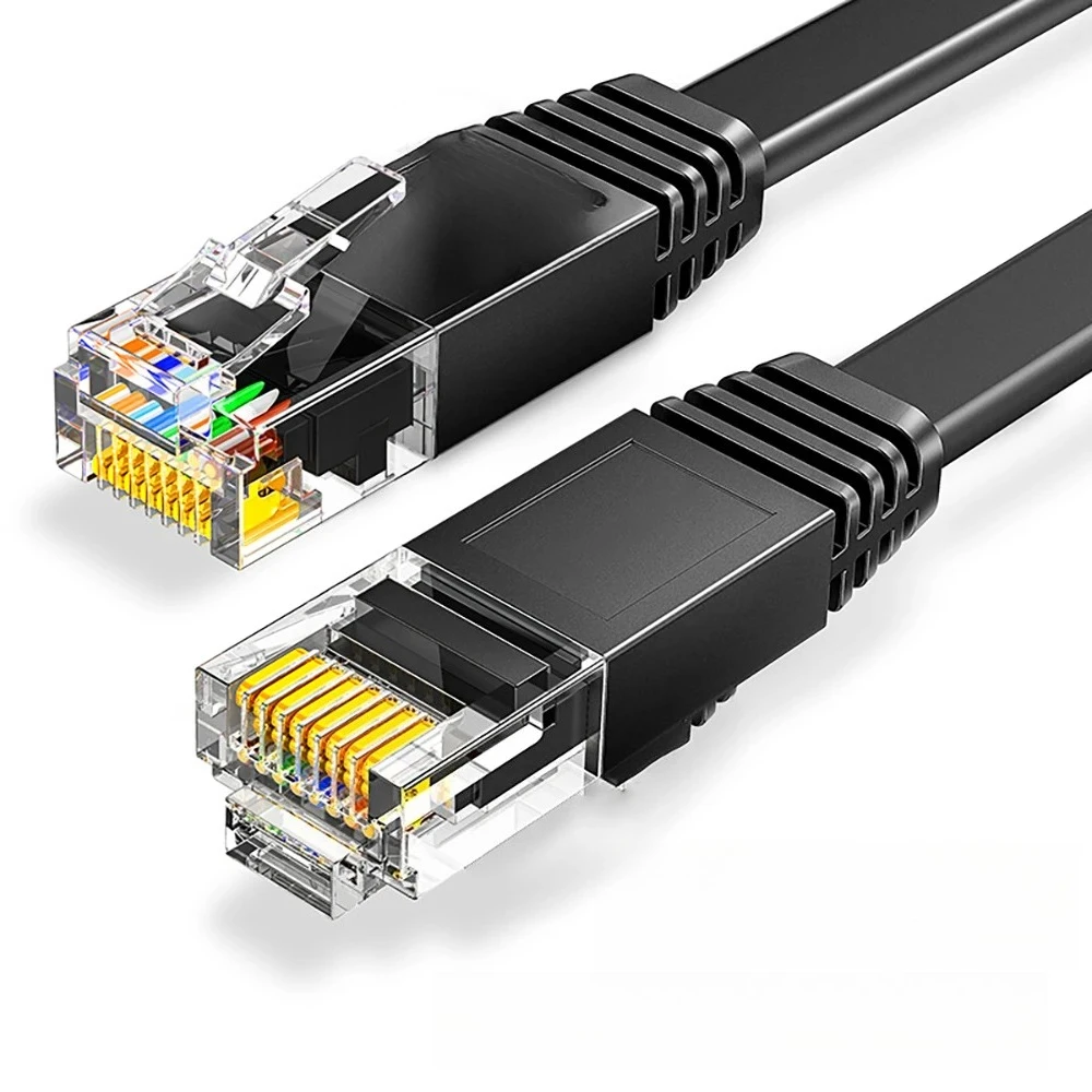 0.1M 0.2M 0.3M 0.5M 50M Cat6 Cavo Ethernet corto Piatto RJ45 Computer Internet Rete LAN Cavo patch Ethernet Ethernet