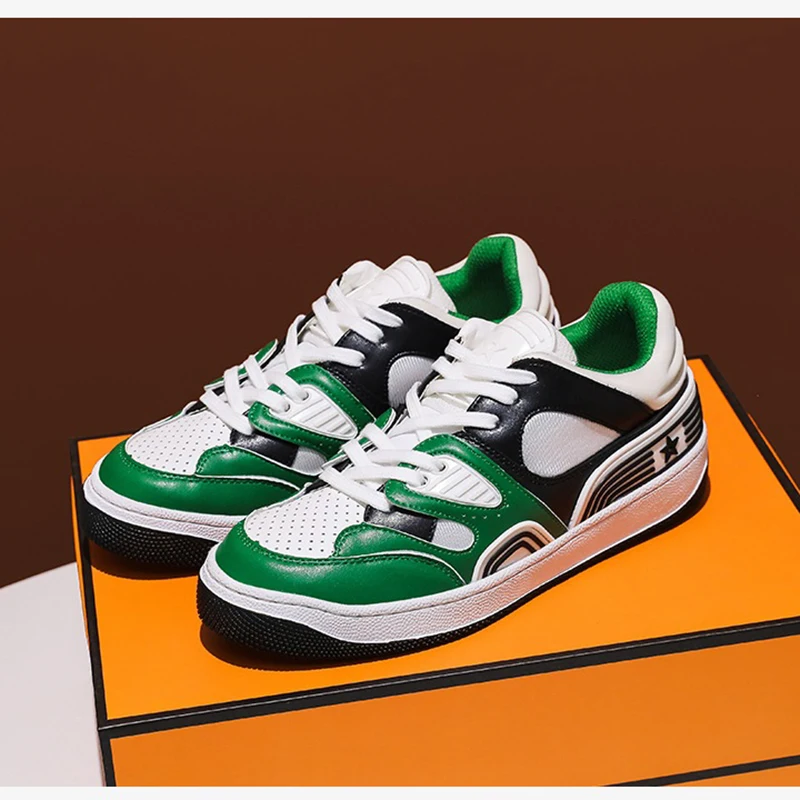 

Fashionable comfortable casual shoes round head with thick soles anti-skid and wear-resistant ladies' white sports shoes