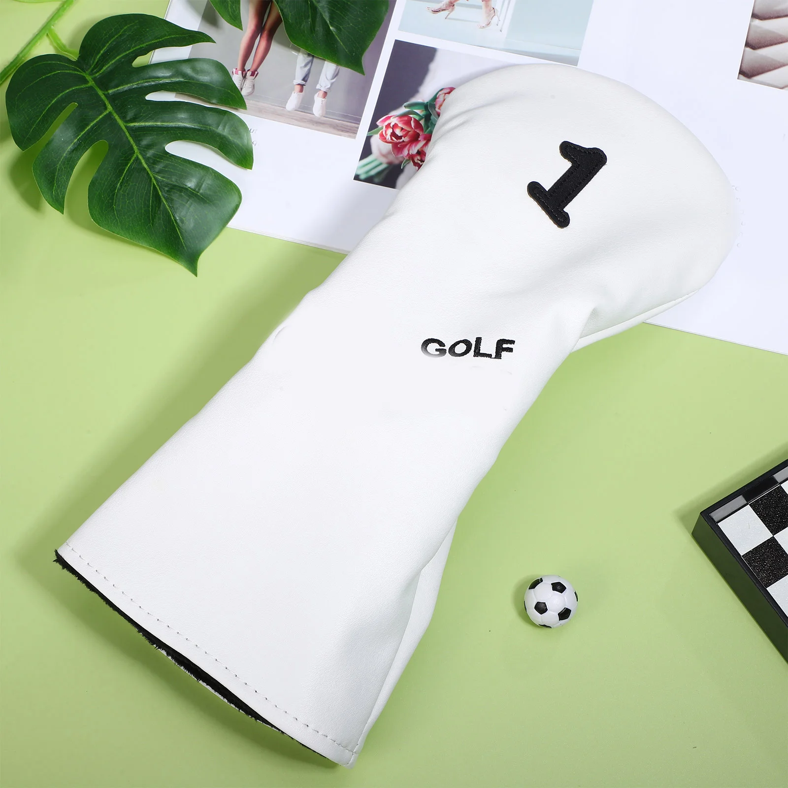 

Golf Club Head Cover Driver Putter Protective Lightweight PU Material Portable Golf Club Accessories Driver Head Cover